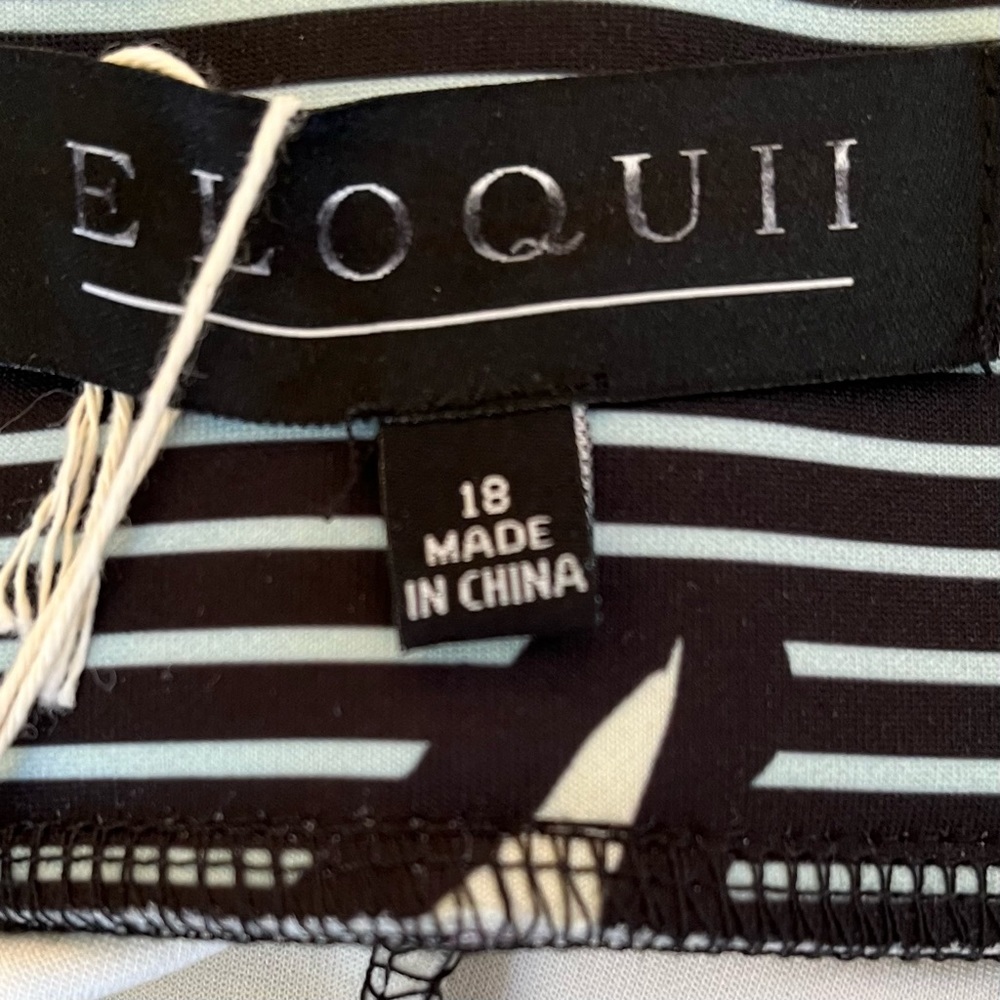 Eloquii Floral Print Stretch Pencil Skirt 18 - Picture 4 of 6